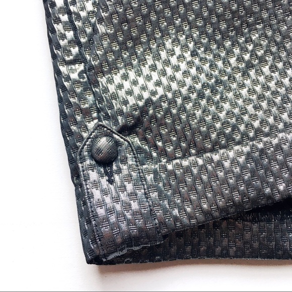 EXPRESS Metallic Graphite Grey Rolled Cuff Shorts - Picture 4 of 15